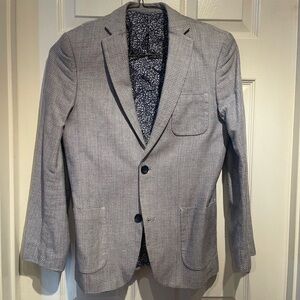 Isaac Mizrahi Textured Gray Blazer
